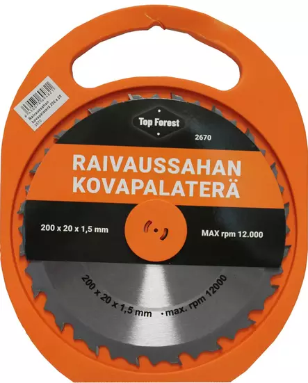 Raivaussahan kovapalaterä 200x20x1,5mm - Raivaussahat - 6430074694821 - 1
