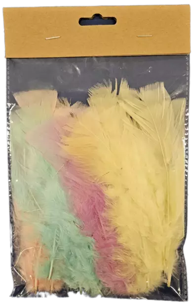 HÖYHENET 15 CM RAUTALANGALLA - Tee-se-itse DIY - 6438159214285 - 1