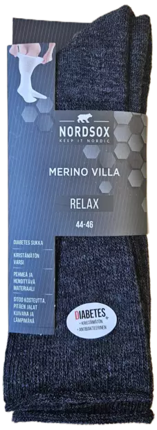 M merinovilla sukat Relax 44-46 harm - Miesten sukat - 6438159910187 - 2