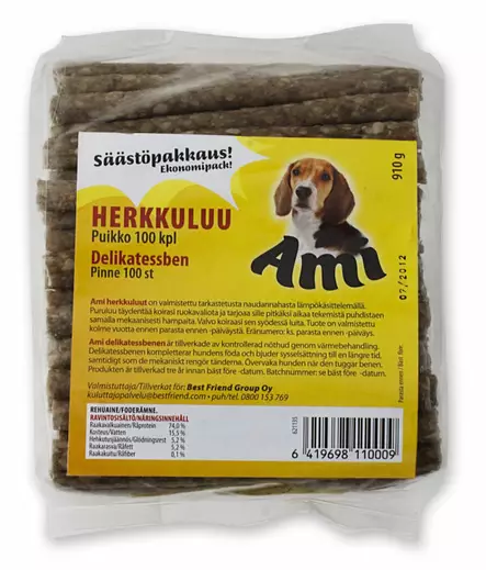 Ami herkkuluupuikko 100 kpl 910 g - Puruluut - 6419698110009 - 1